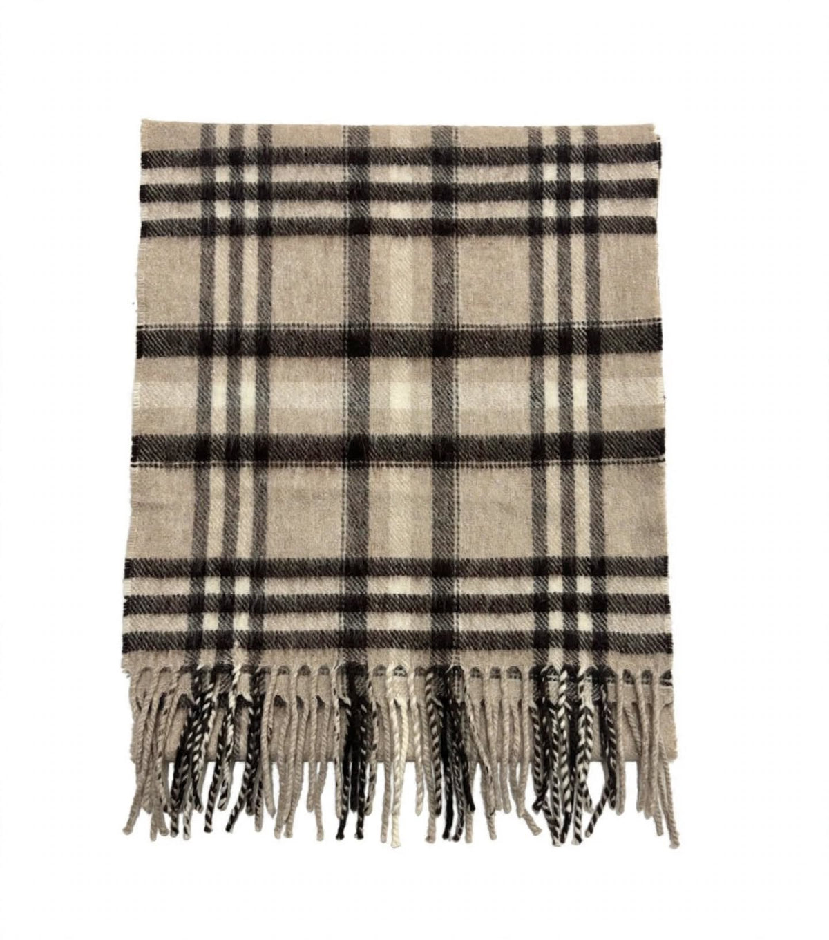 Brook Taverner 100% Lambswool Check Scarf – Made in the British Isles
