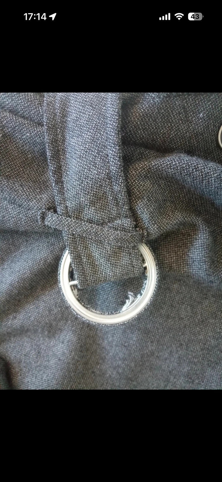 Warehouse grey tweed mini shift dress with cap sleeves and belted waist detail.