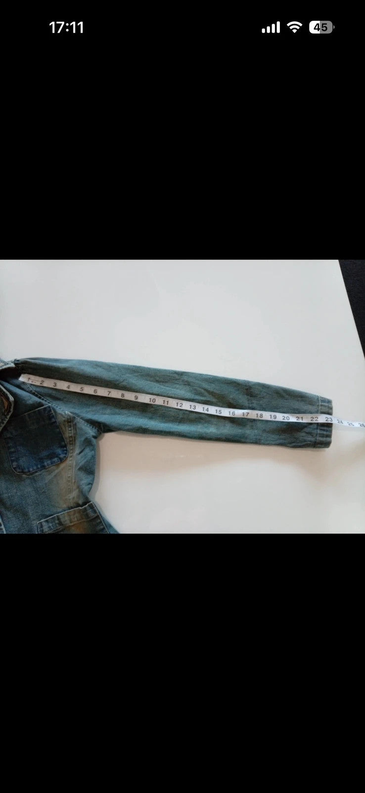 Nitro Stretch blue denim blazer jacket with western-style collar and fitted silhouette.