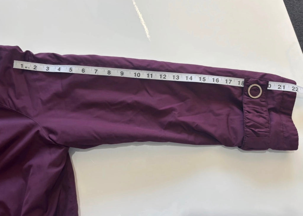 Four Seasons Plum Burgundy Quilted Longline Coat – Size M / UK 12–14