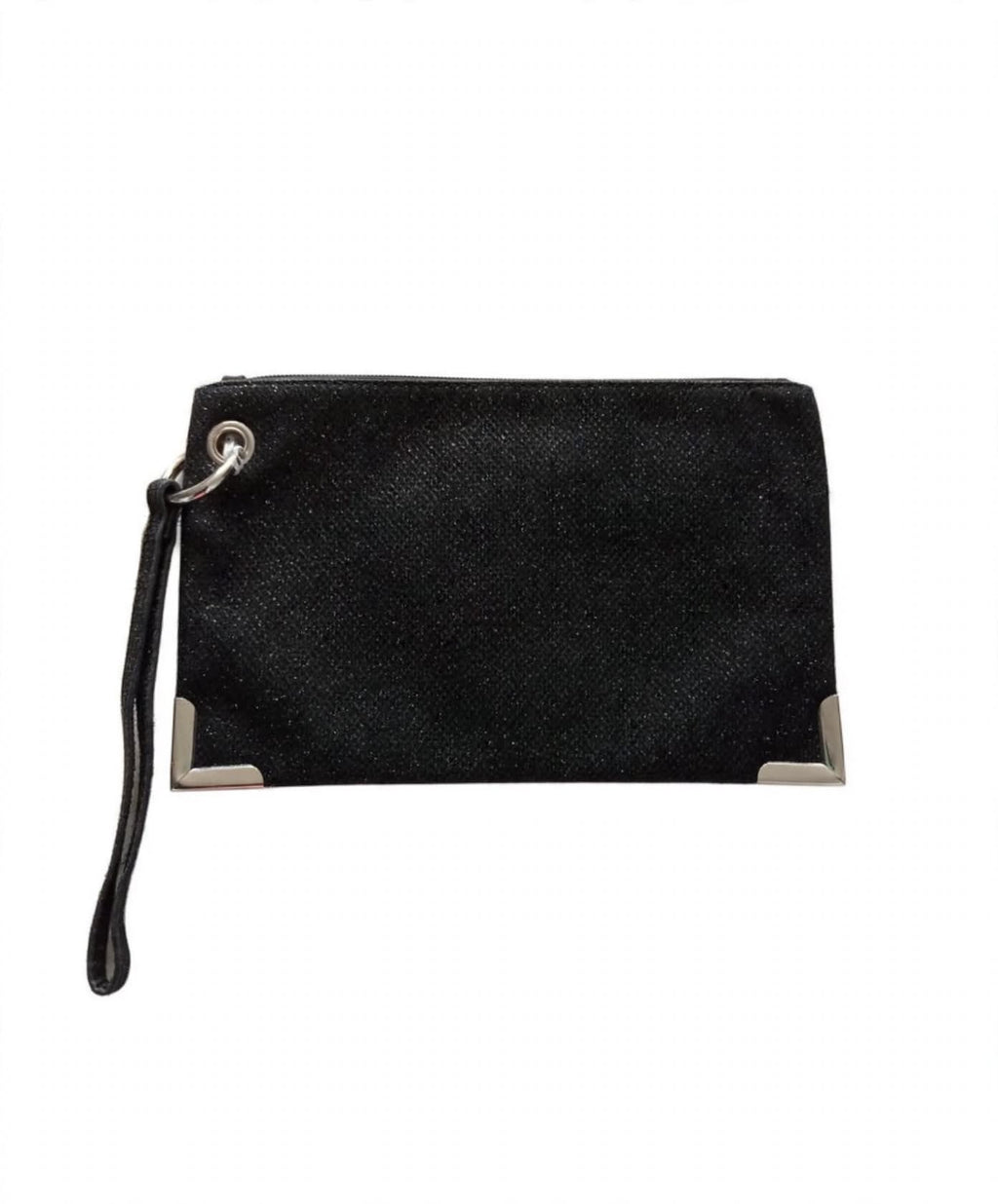 Dorothy Perkins Black Sparkle Wristlet Clutch Bag