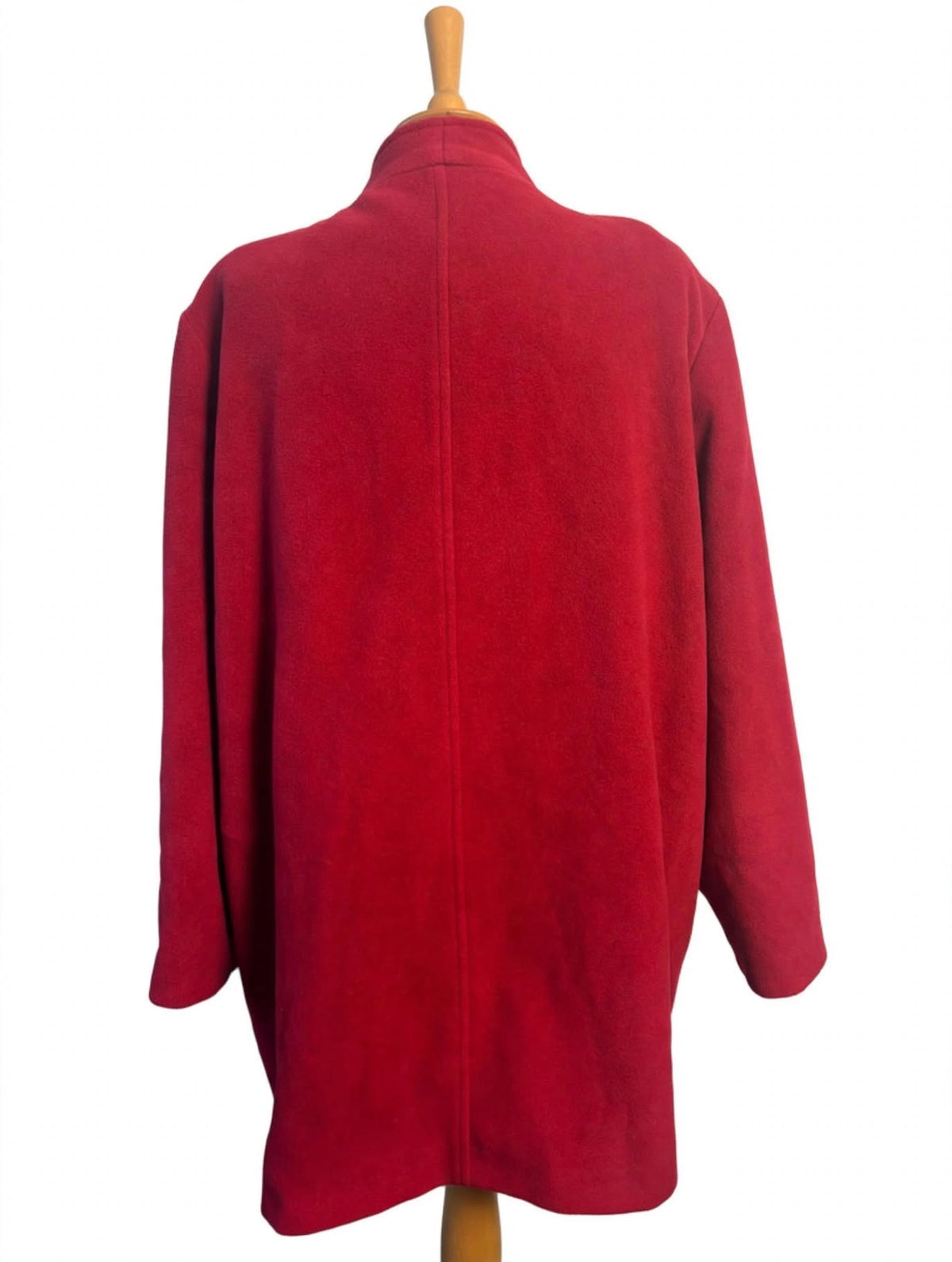 Kesta London Red Wool & Cashmere Coat – Vintage Made in England – UK 20