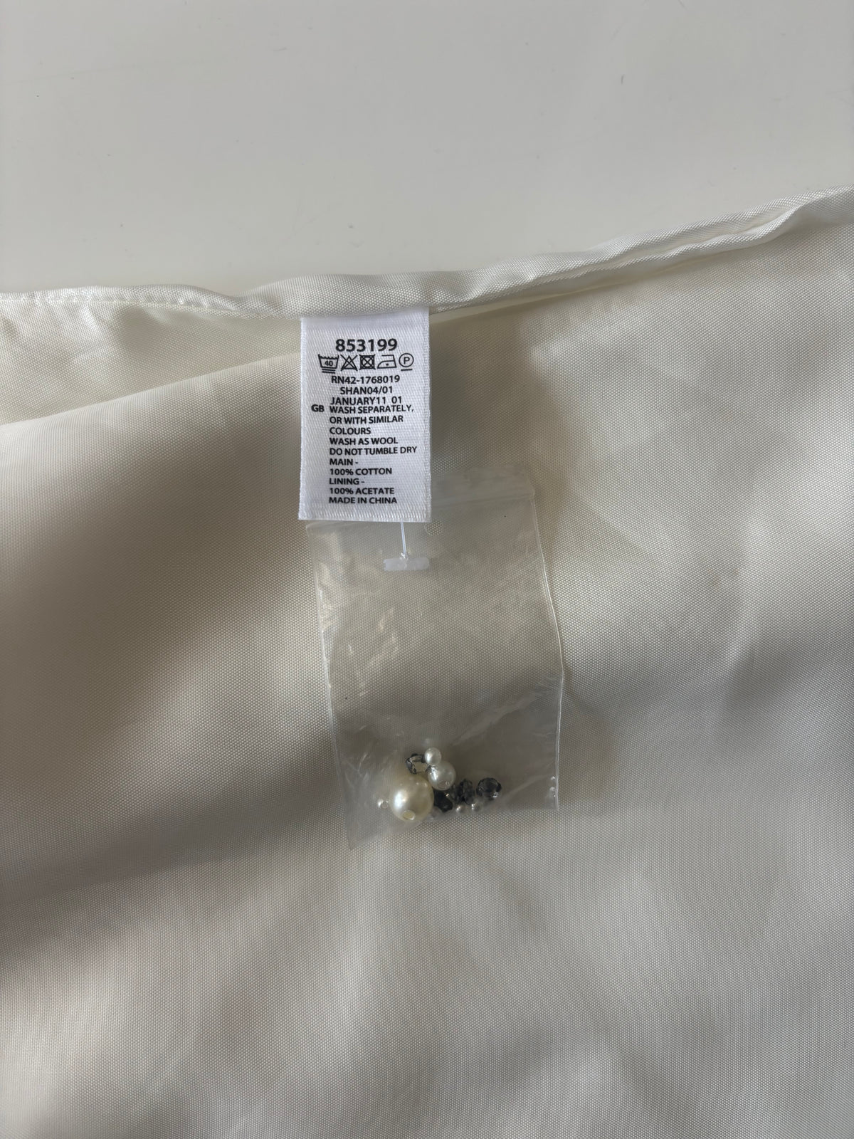 Monsoon Embellished Ivory Shift Dress – BNWT – UK 18