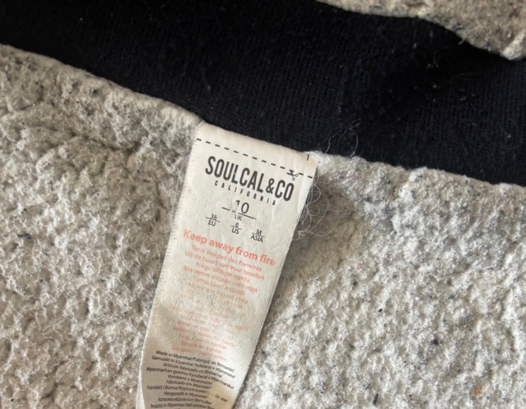 SoulCal & Co Navy Hooded Puffer Jacket – Fleece Lined