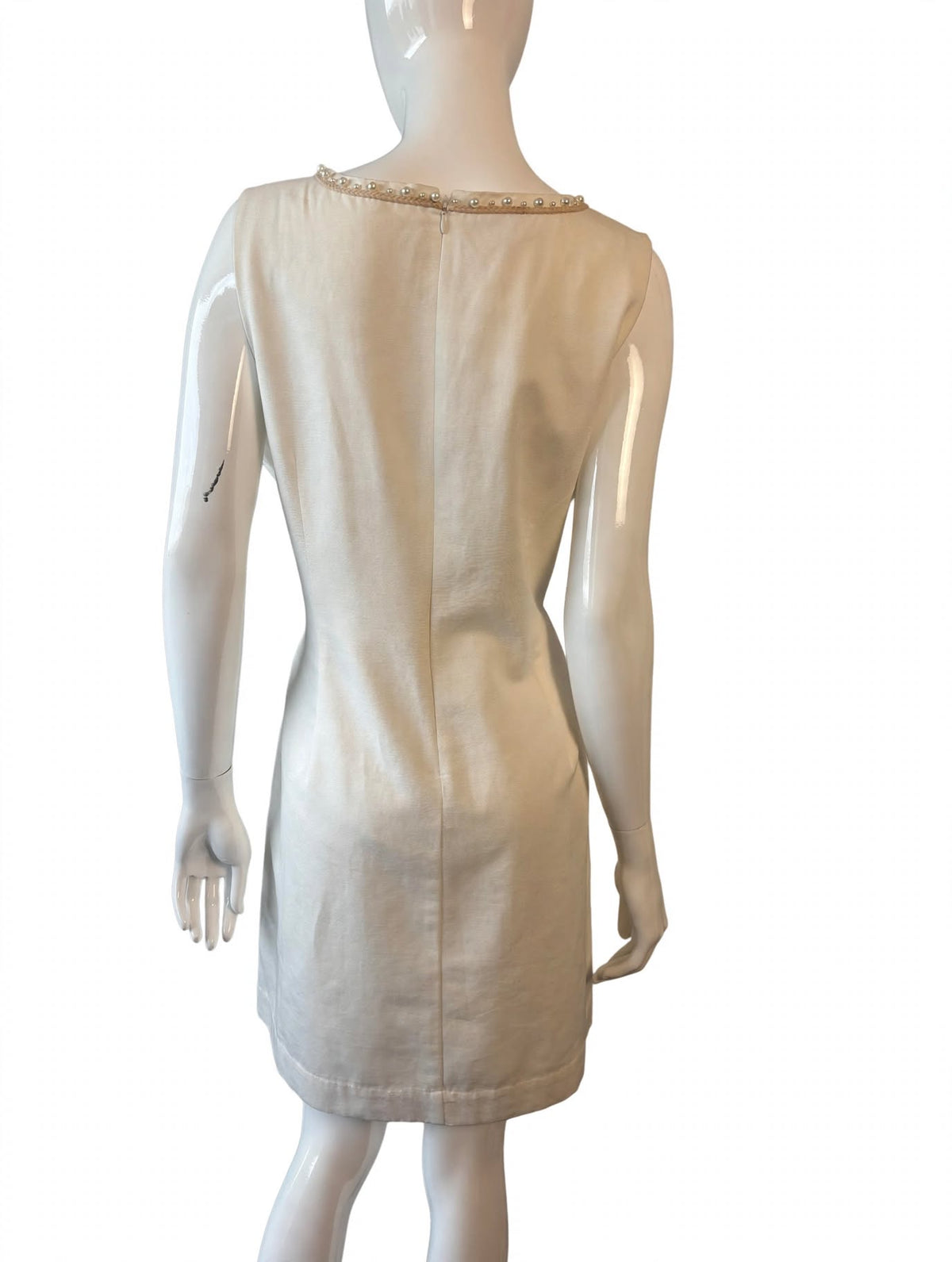 Monsoon Embellished Ivory Shift Dress – BNWT – UK 18