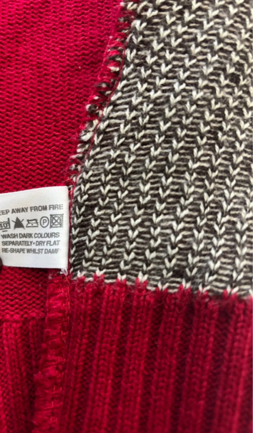 Influence Red Reindeer Christmas Knitted Jumper – Made in UK
