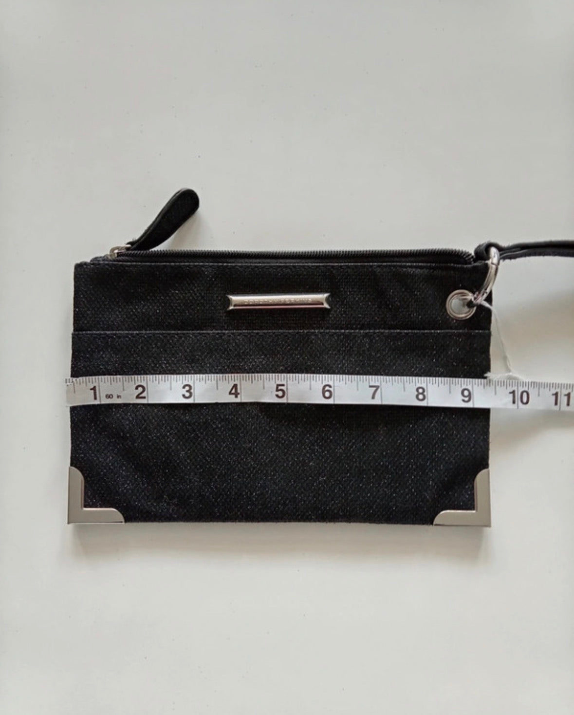 Dorothy Perkins Black Sparkle Wristlet Clutch Bag