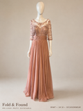 Carla Ruiz Embellished Lace Maxi Occasion Dress – Blush Pink – UK 18 BNWT