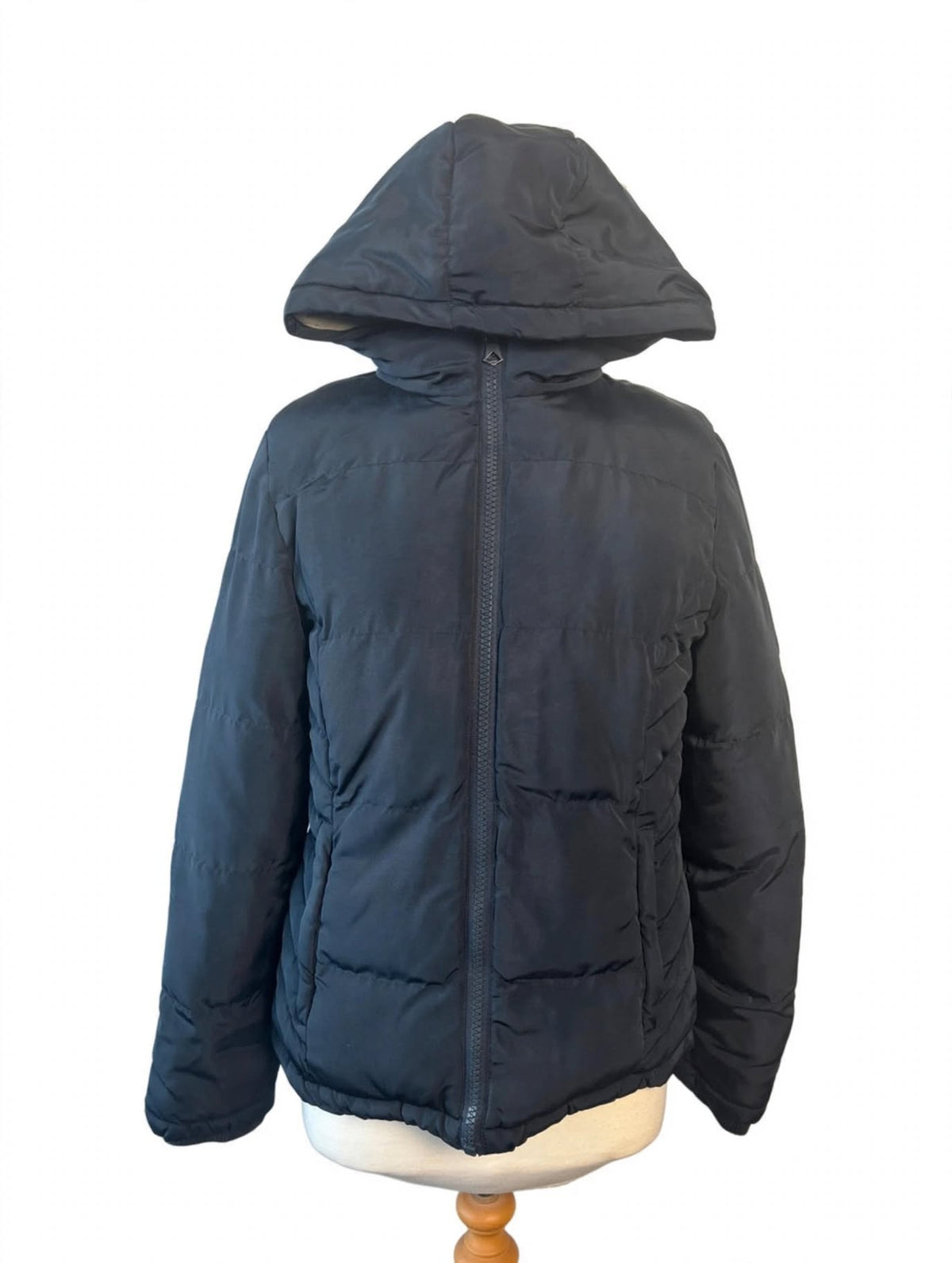SoulCal & Co Navy Hooded Puffer Jacket – Fleece Lined
