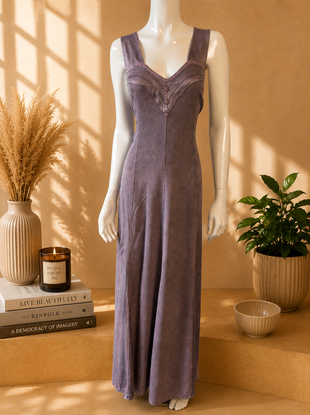 Vintage Tuscany Collection Lilac Maxi Dress & Bolero Jacket Co-Ord