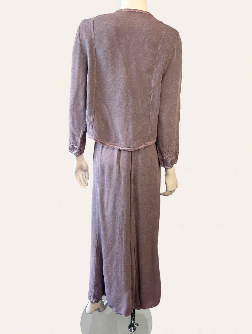 Vintage Tuscany Collection Lilac Maxi Dress & Bolero Jacket Co-Ord