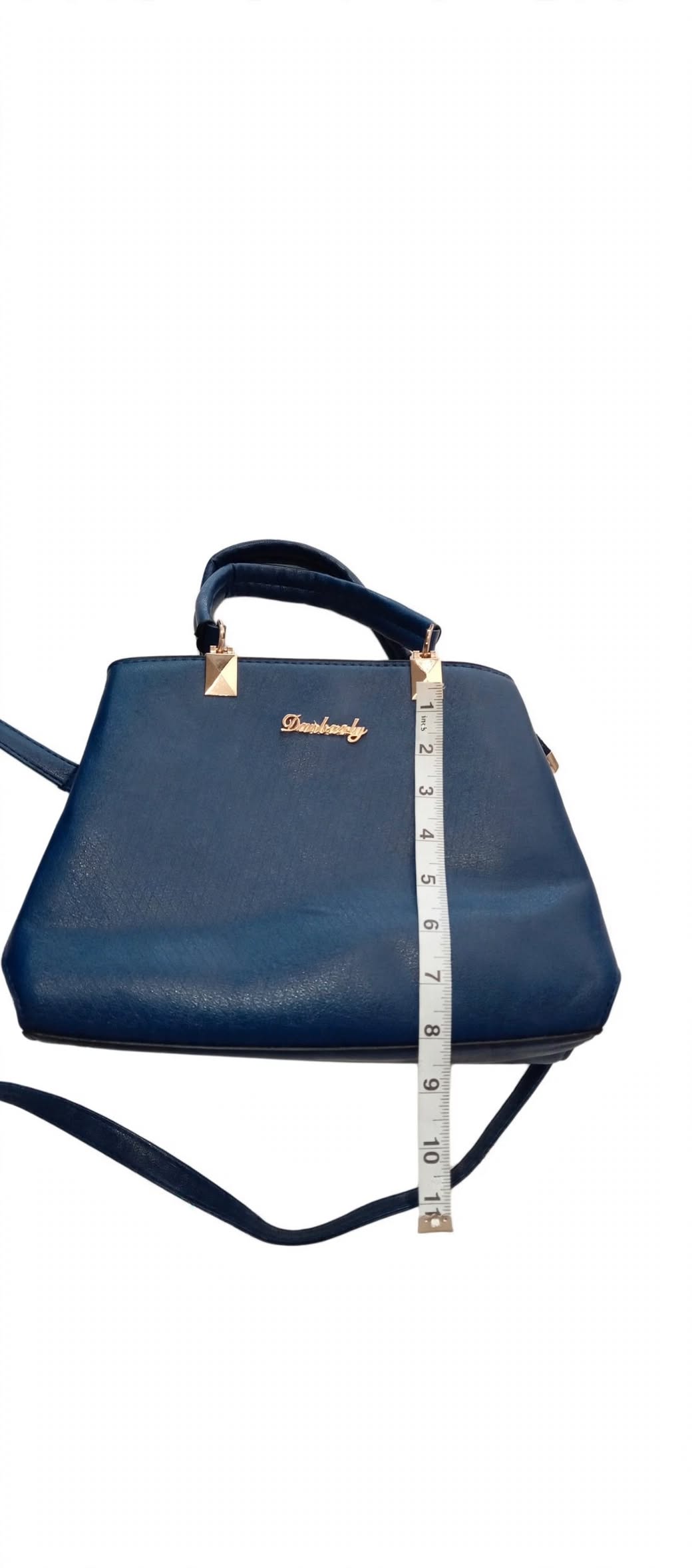 Danbaoly Blue Structured Handbag