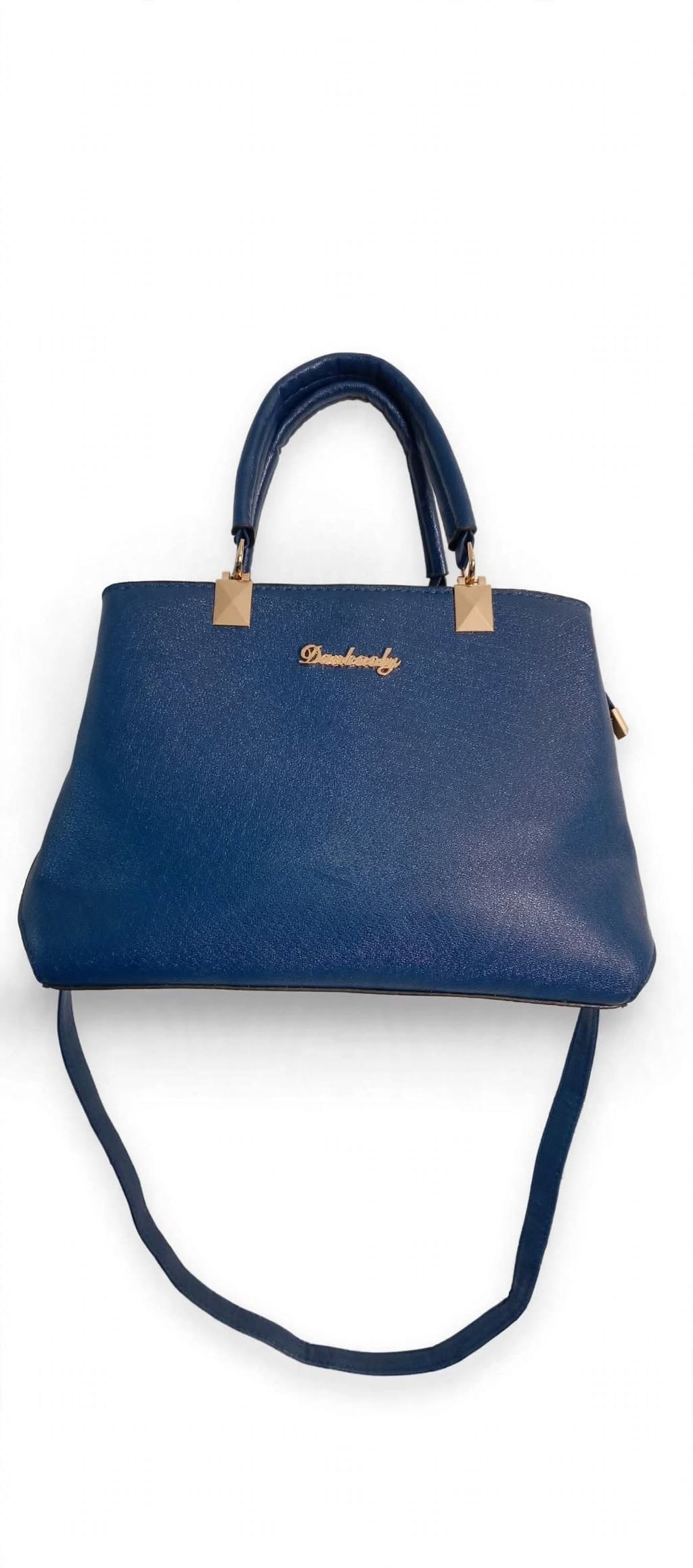 Danbaoly Blue Structured Handbag