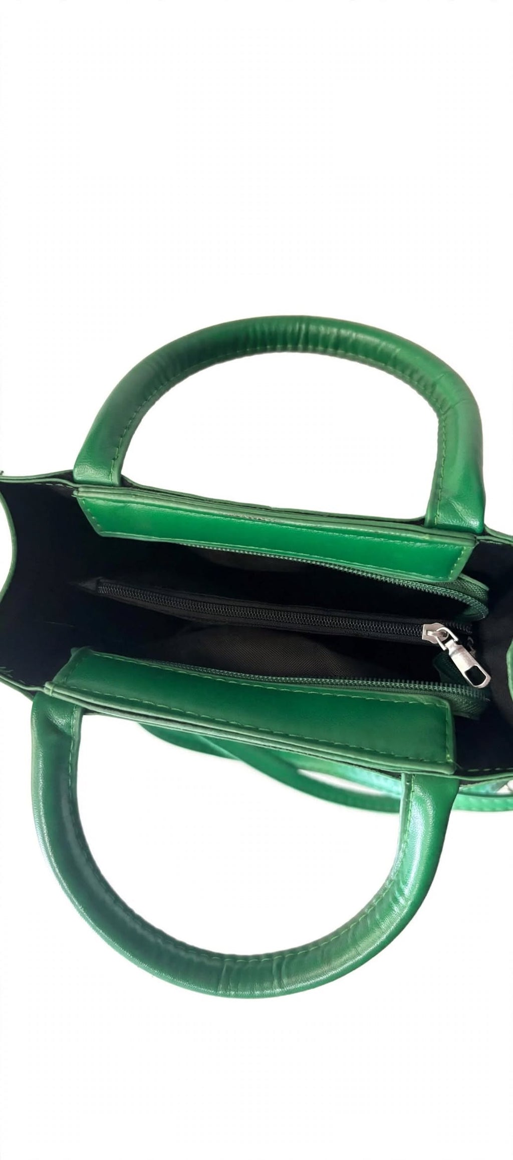 Emerald Green Quilted Crossbody Bag