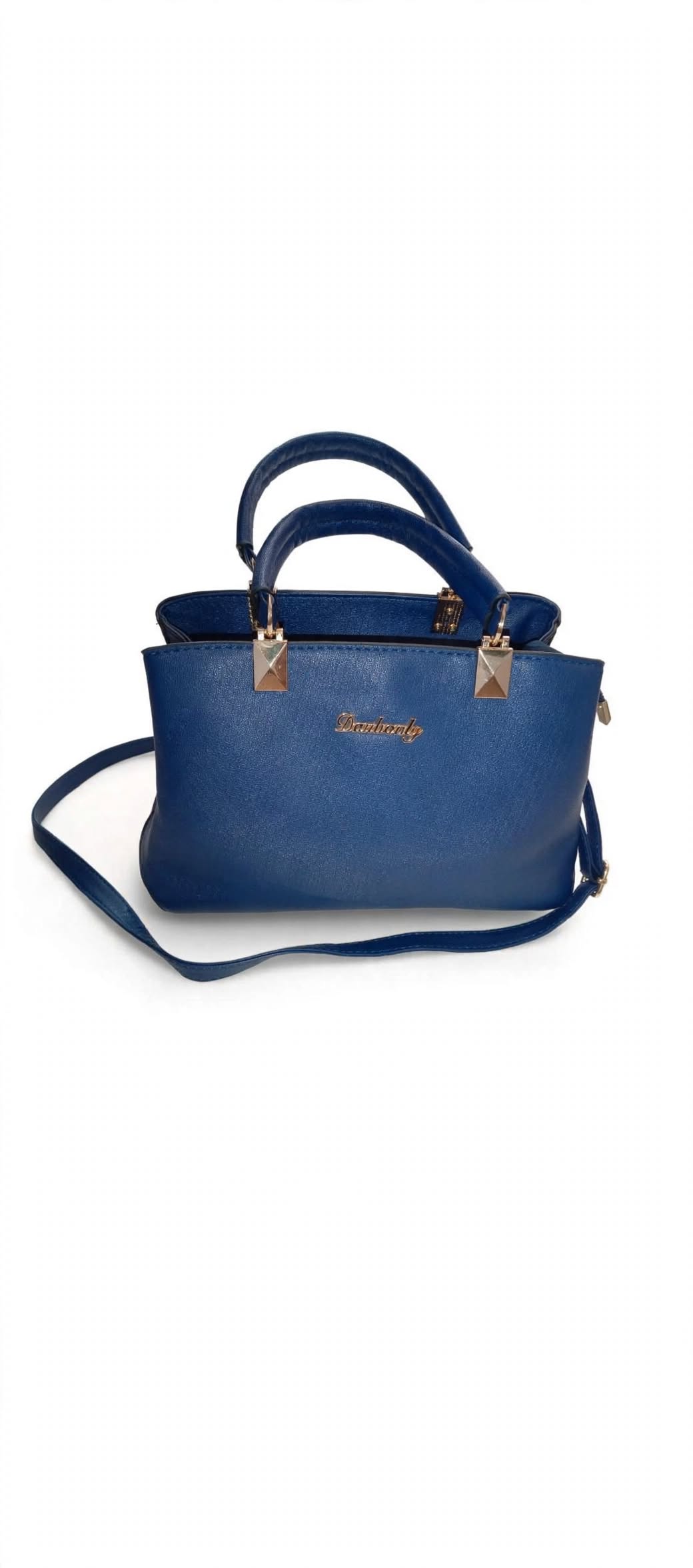 Danbaoly Blue Structured Handbag