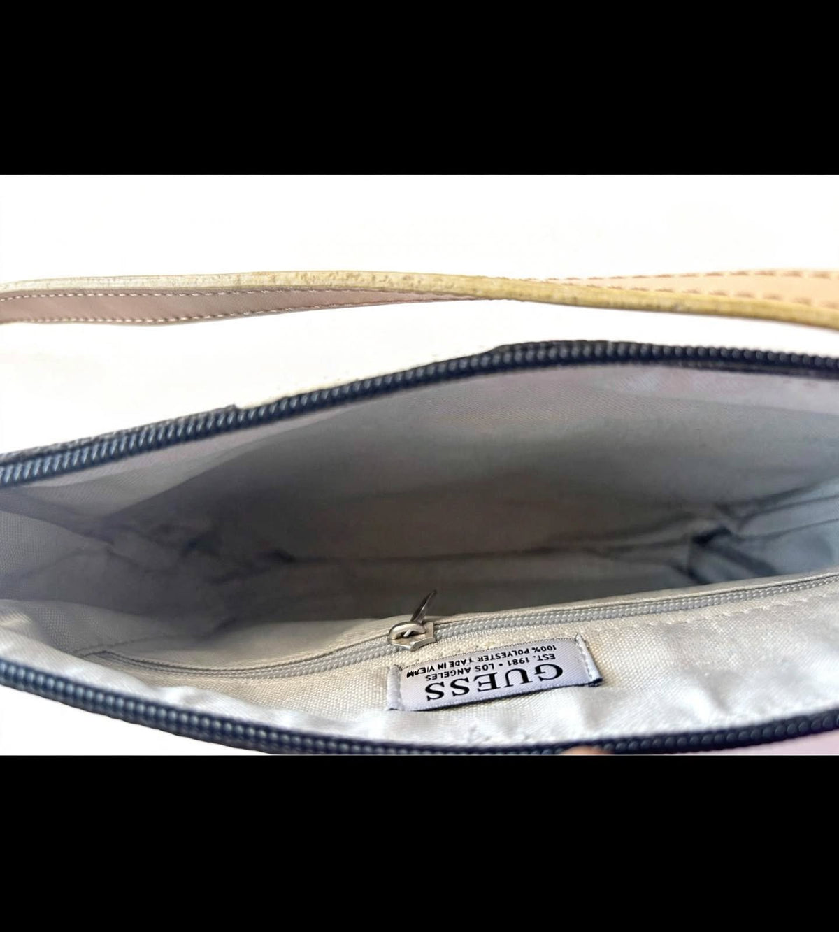 Vintage Guess Y2K Baguette Shoulder Bag – Multicolour Logo Print