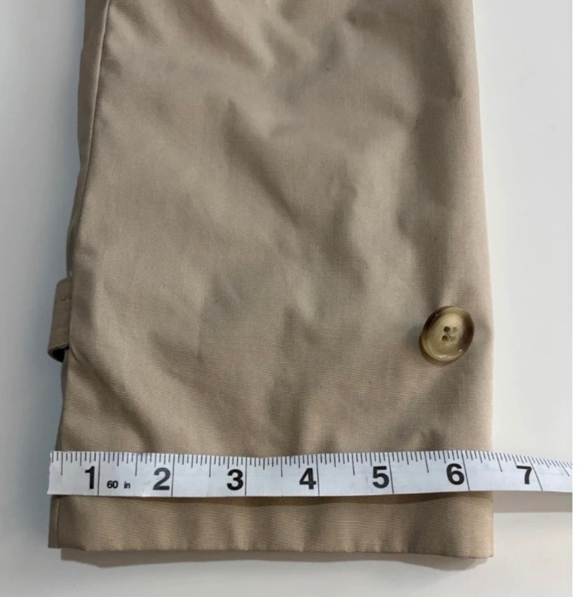Vintage Style Beige Belted Longline Trench Coat – UK 12–14