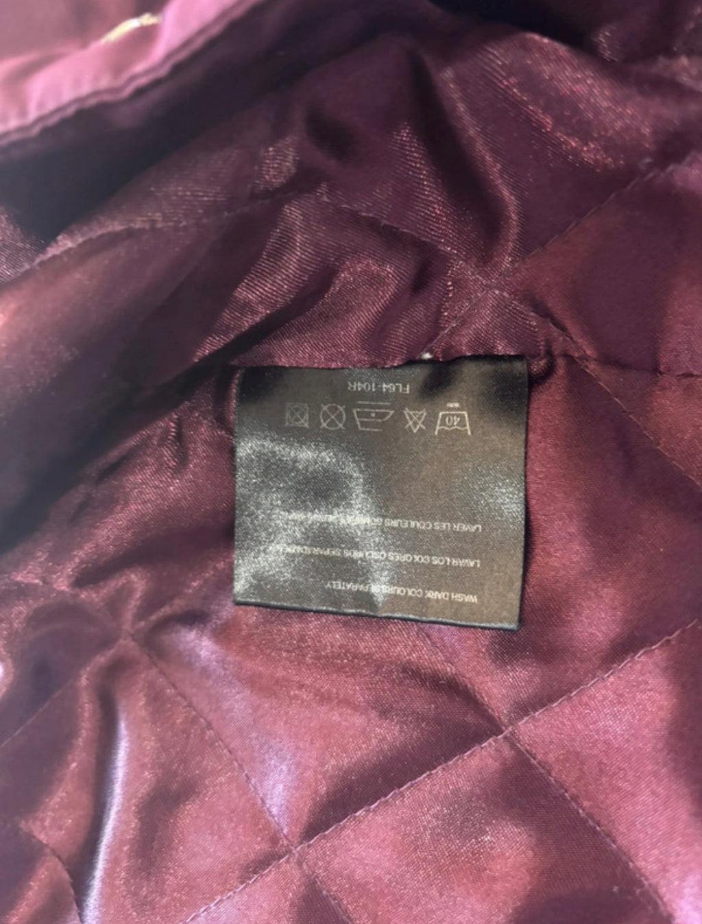 Four Seasons Plum Burgundy Quilted Longline Coat – Size M / UK 12–14