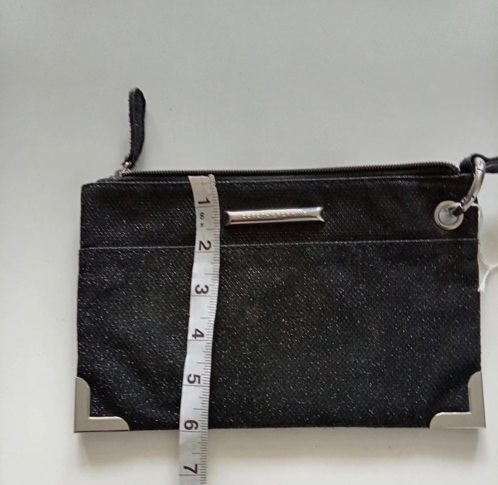 Dorothy Perkins Black Sparkle Wristlet Clutch Bag