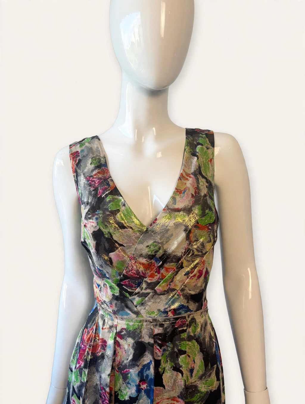 Jigsaw Silk Versailles Wrap Dress Size 16 - BNWT RRP £198 - Multicolour Floral Tea Dress