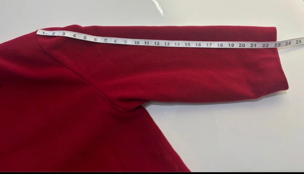 Kesta London Red Wool & Cashmere Coat – Vintage Made in England – UK 20