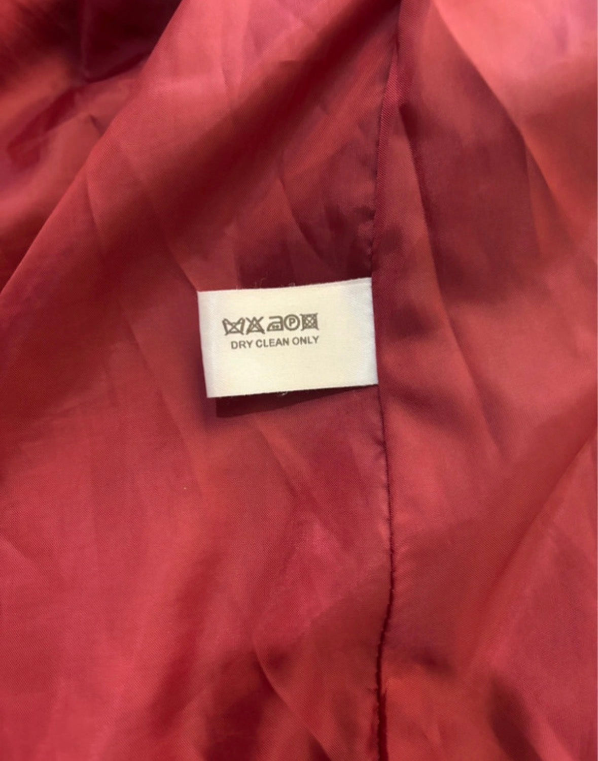 Kesta London Red Wool & Cashmere Coat – Vintage Made in England – UK 20