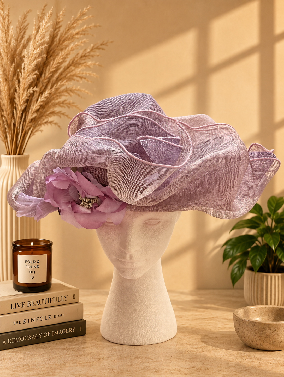 Peter Bettley London Blush Pink Wide Brim Occasion Hat – Wedding & Races