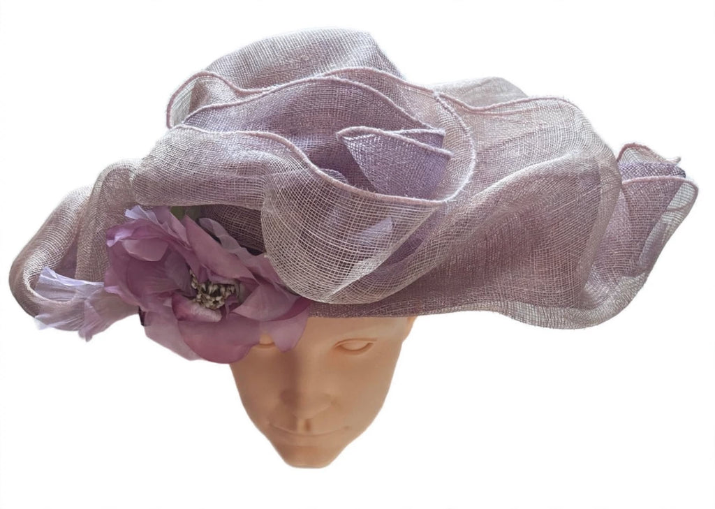Peter Bettley London Blush Pink Wide Brim Occasion Hat – Wedding & Races