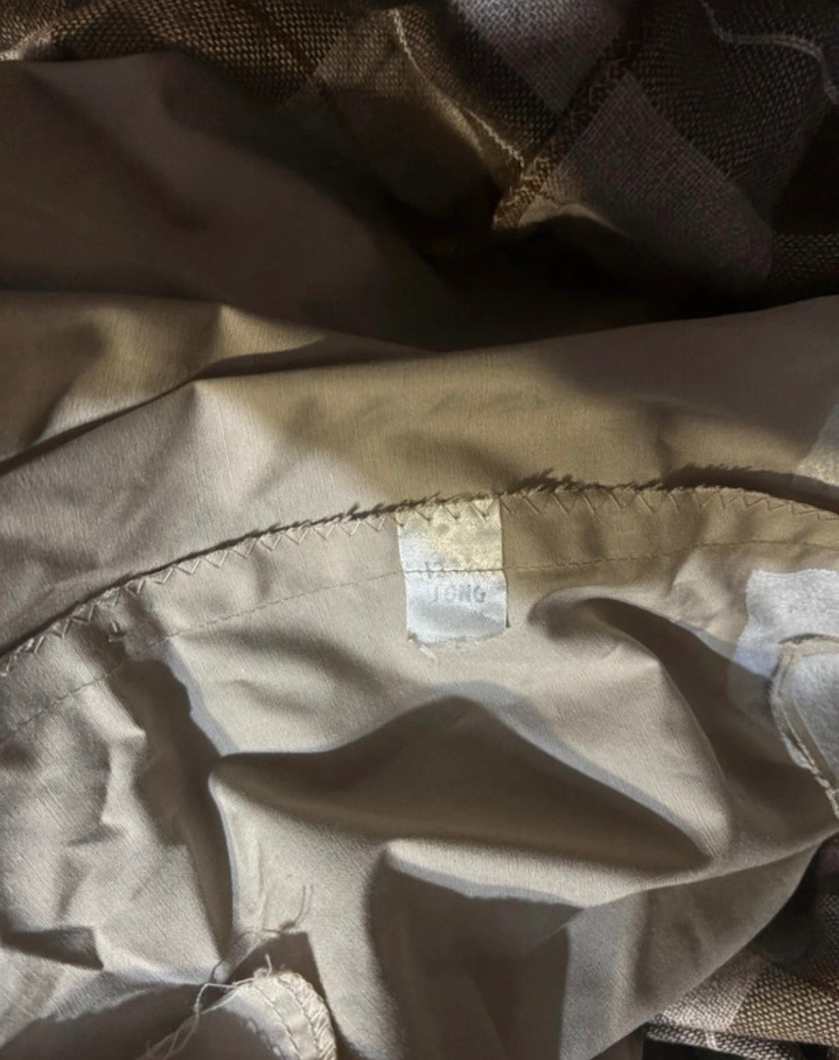 Vintage Style Beige Belted Longline Trench Coat – UK 12–14