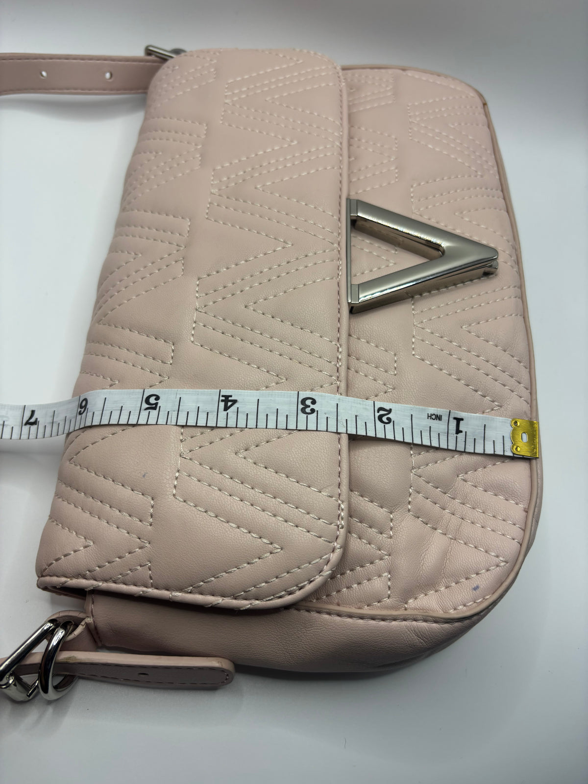 Mario Valentino SPA - Avaline Blush Pink Quilted Shoulder Bag - Authentic Designer