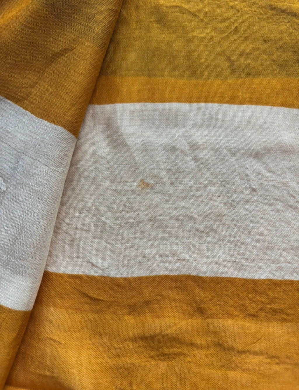 Next Large Striped Viscose Scarf – Mustard, Pink & Blue