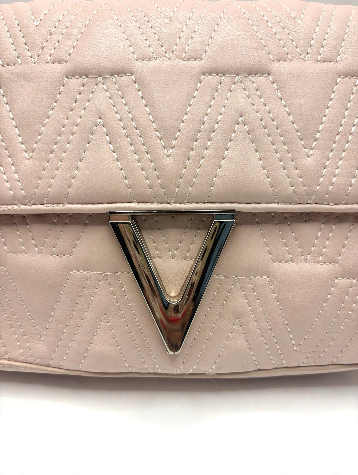Mario Valentino SPA - Avaline Blush Pink Quilted Shoulder Bag - Authentic Designer