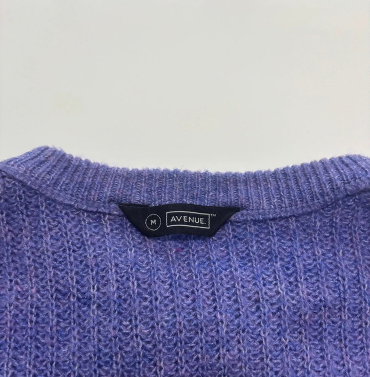 Avenue Lilac Purple Chunky Knit Jumper – Size M