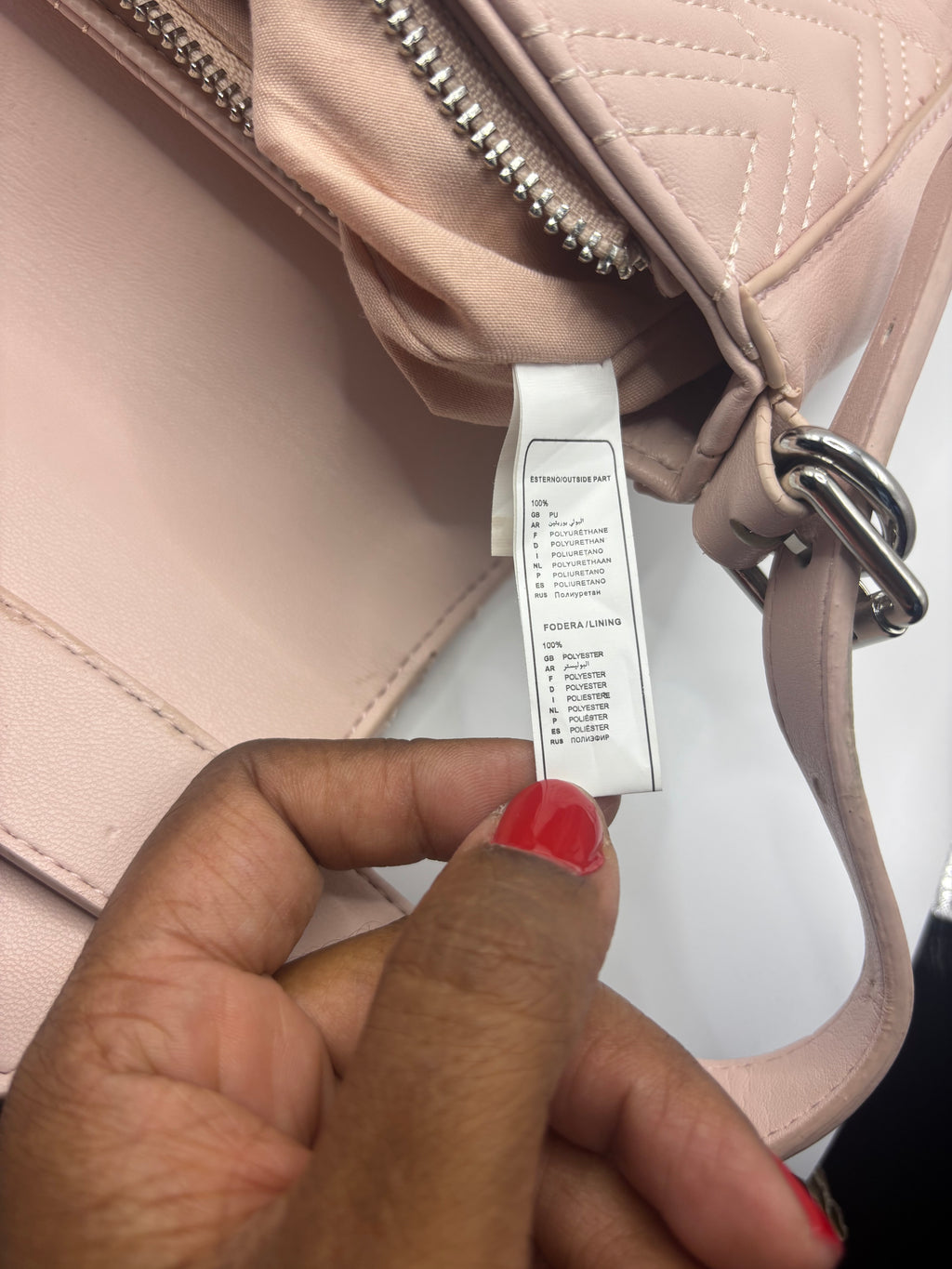 Mario Valentino SPA - Avaline Blush Pink Quilted Shoulder Bag - Authentic Designer