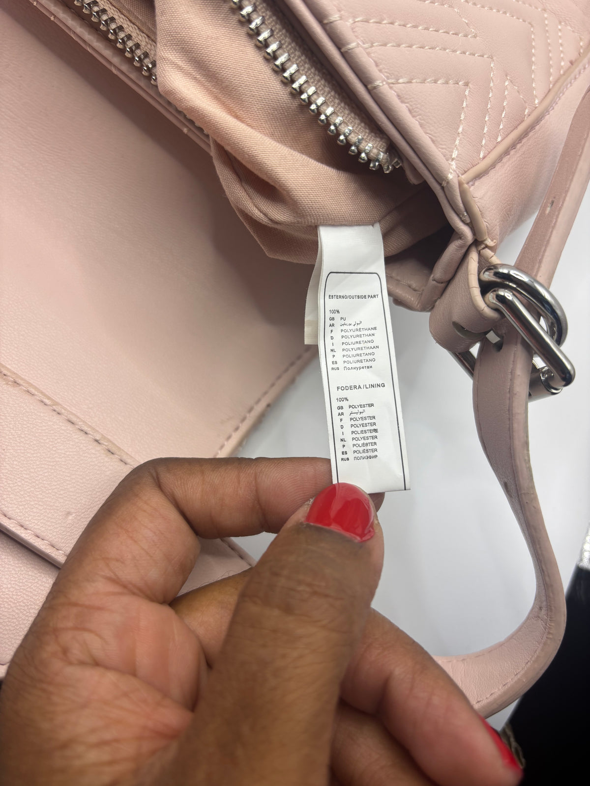 Mario Valentino SPA - Avaline Blush Pink Quilted Shoulder Bag - Authentic Designer