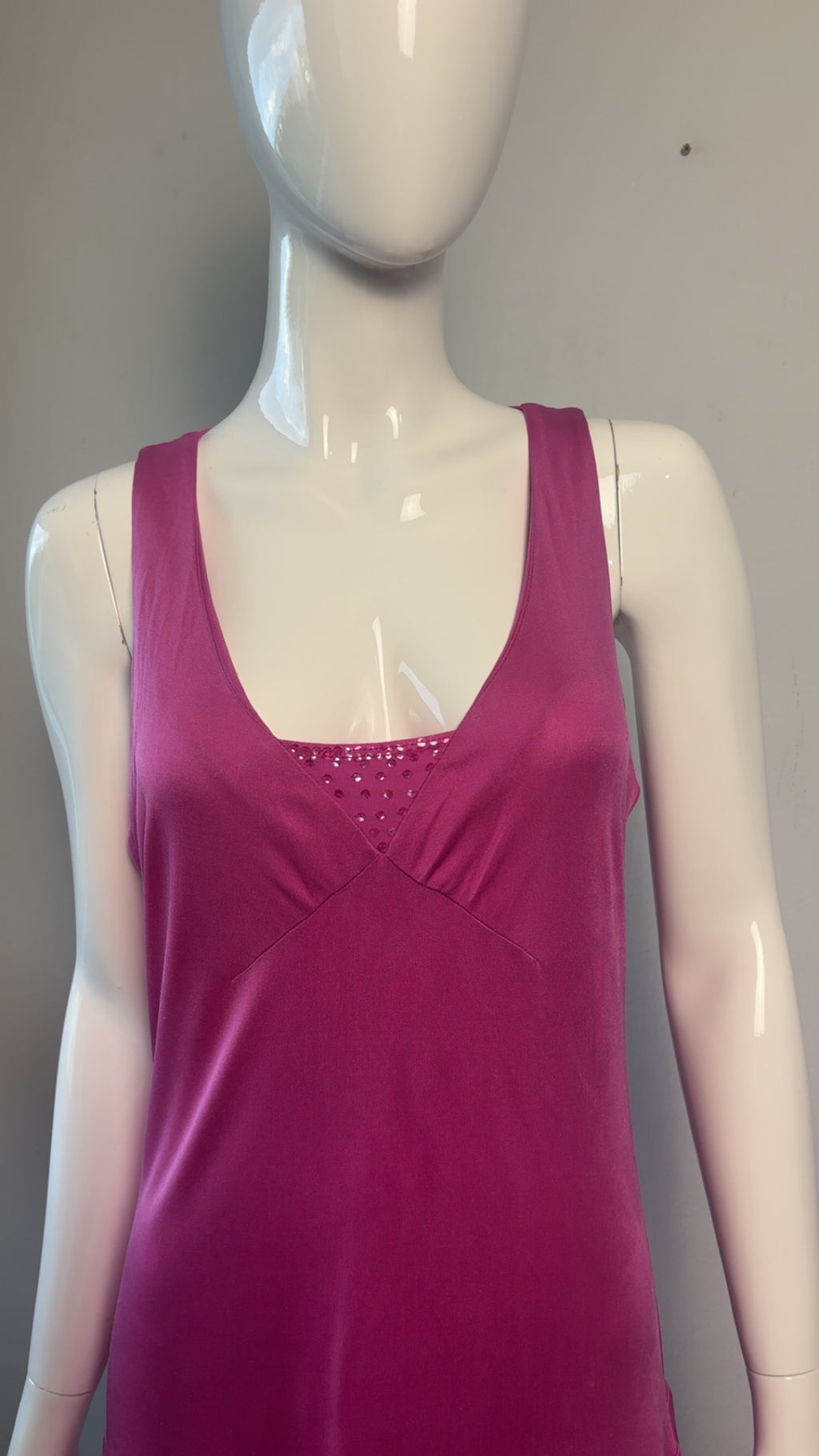 Ted Baker London 100% Silk Pink Embellished Dress – Size 3 (UK 12)