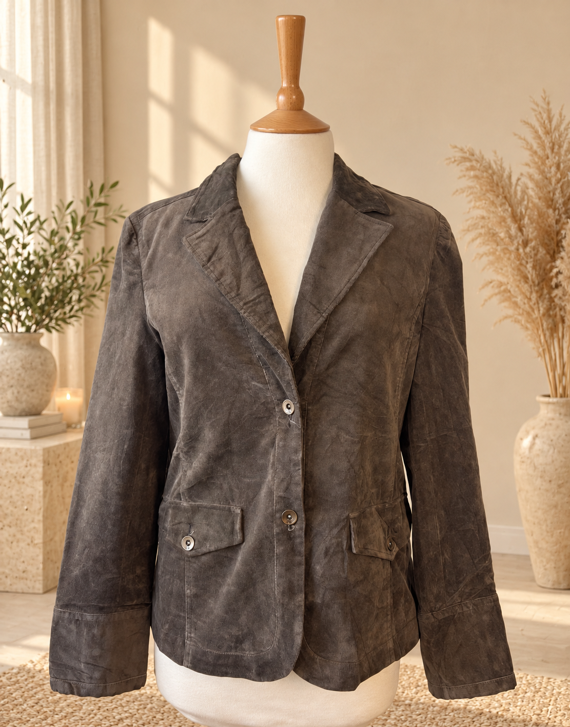 Vintage Brown Corduroy Blazer – Lady Hathaway – Paris Find