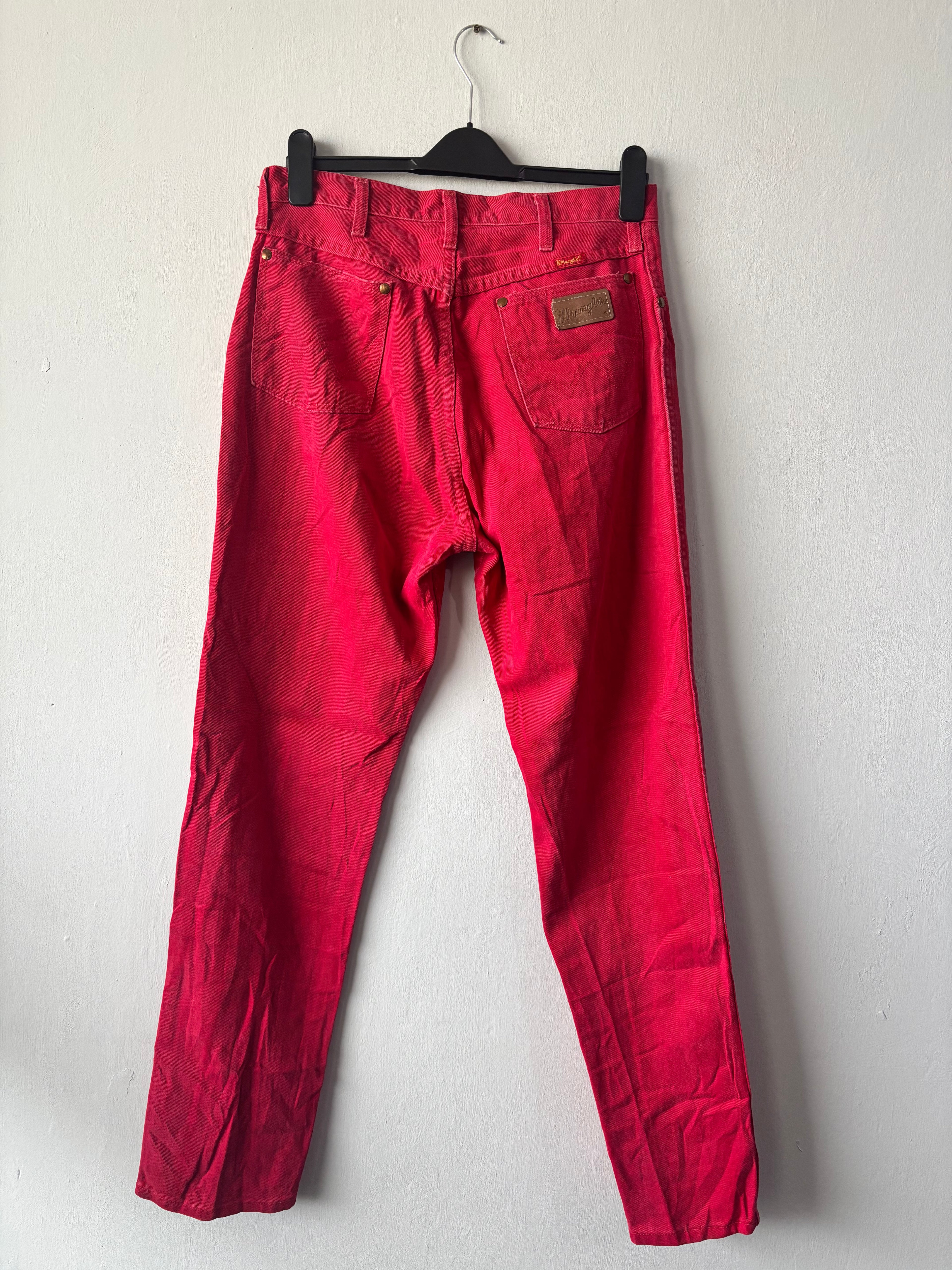 Vintage Wrangler Red Corduroy Jeans – High Waisted USA Made (W33 L32)