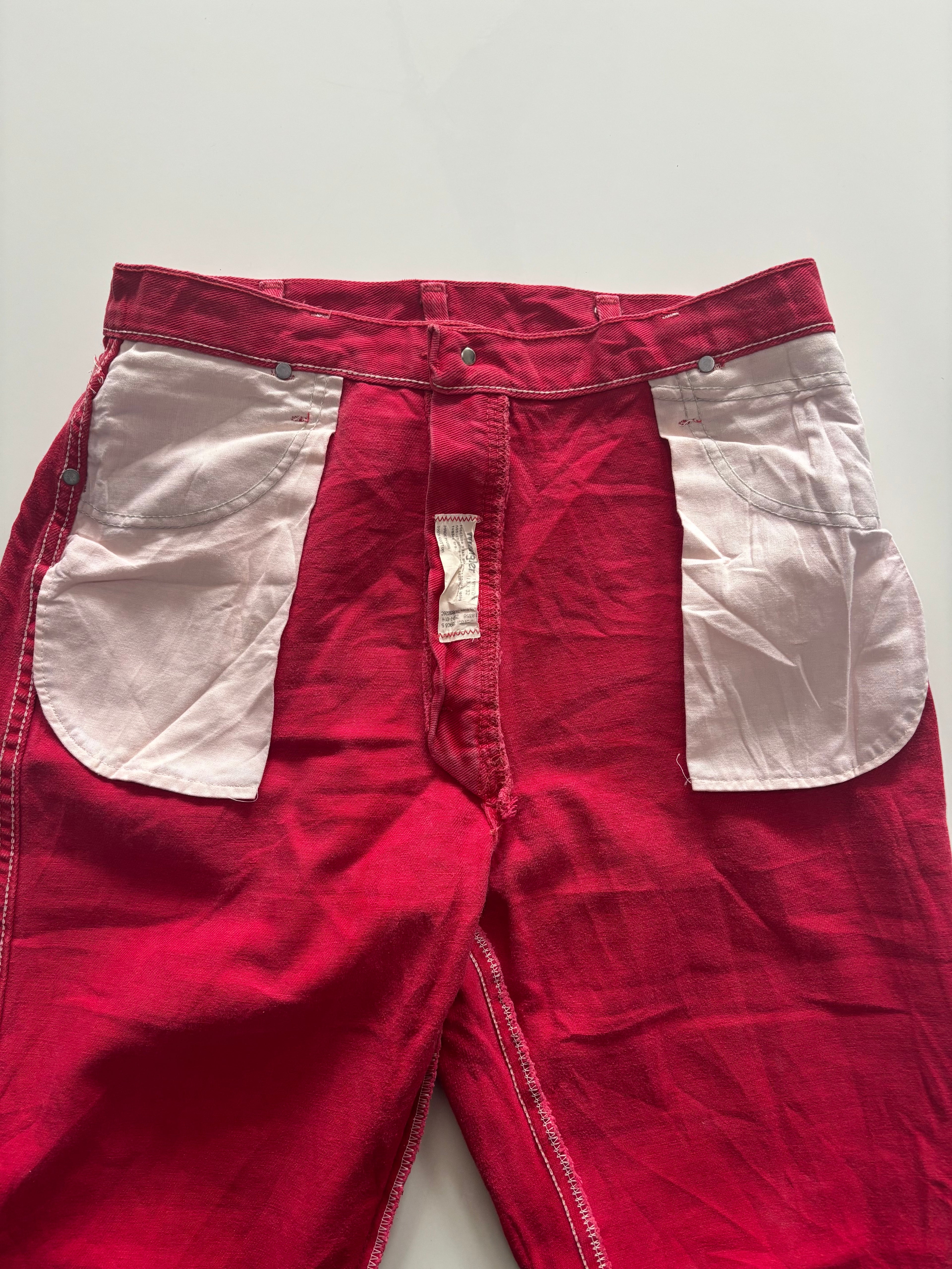 Vintage Wrangler Red Corduroy Jeans – High Waisted USA Made (W33 L32)