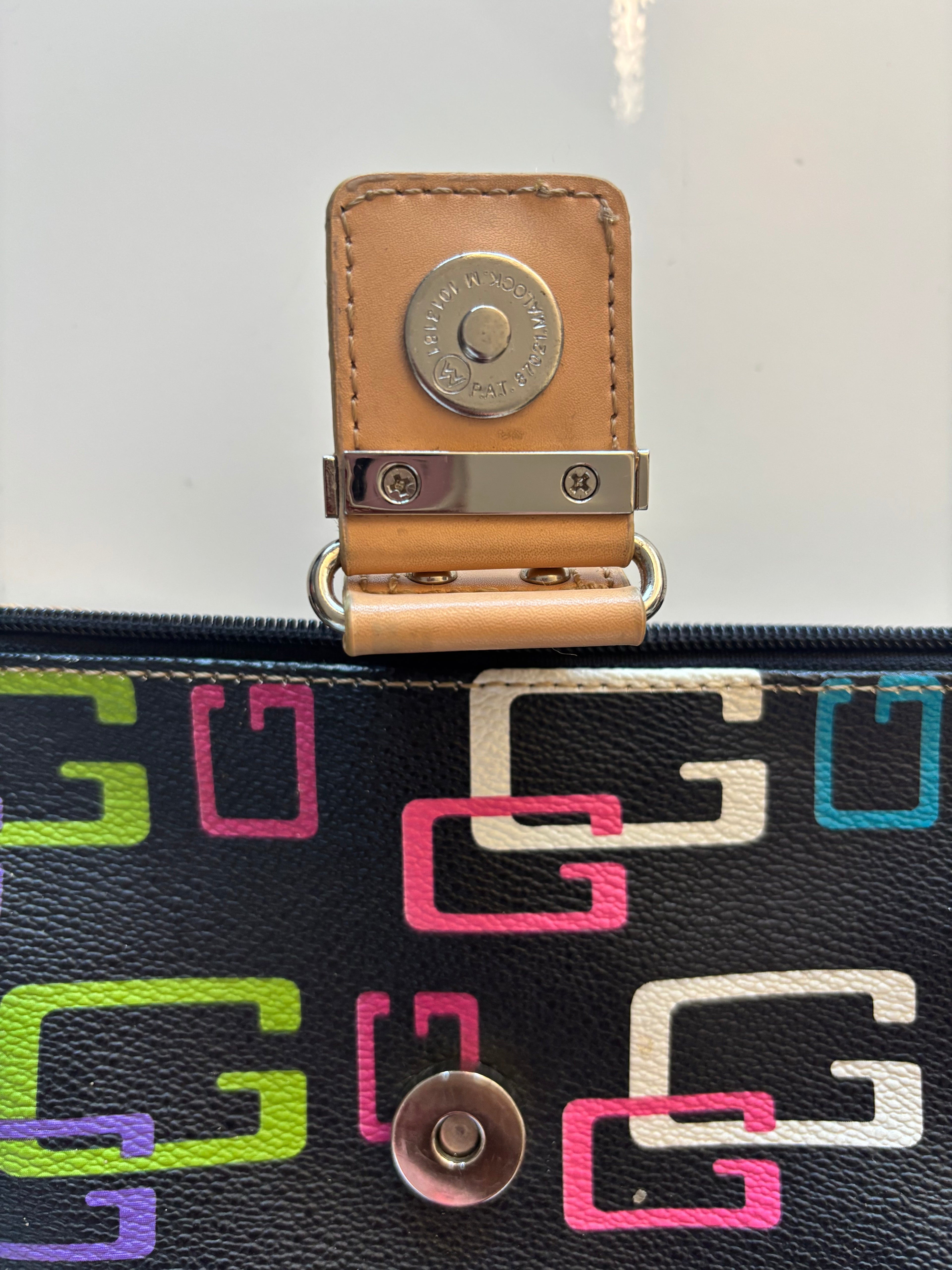 Vintage GUESS Y2K Monogram Baguette Shoulder Bag