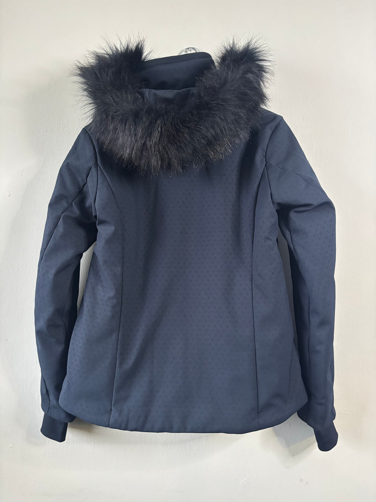 CMP Women’s Waterproof Ski Jacket with Faux Fur Hood – Navy