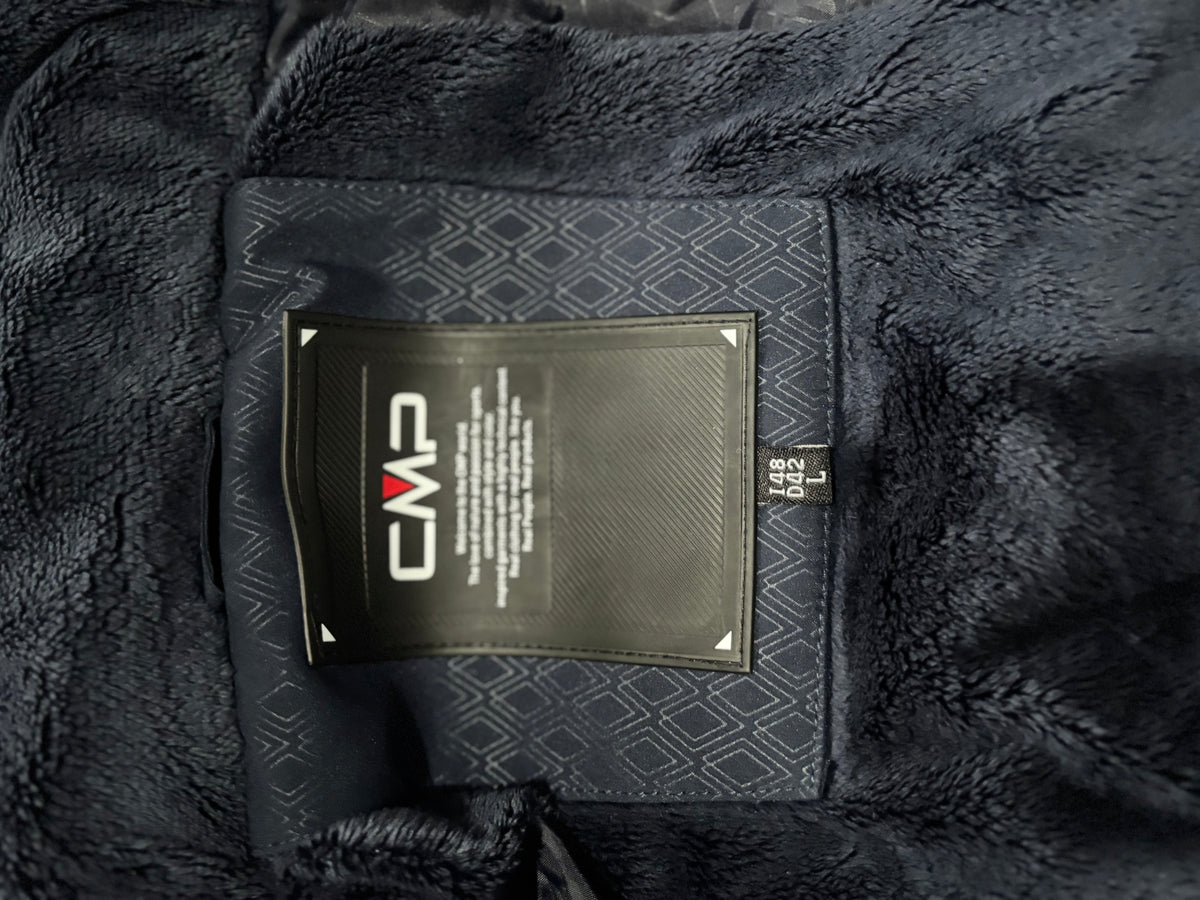 CMP Women’s Waterproof Ski Jacket with Faux Fur Hood – Navy