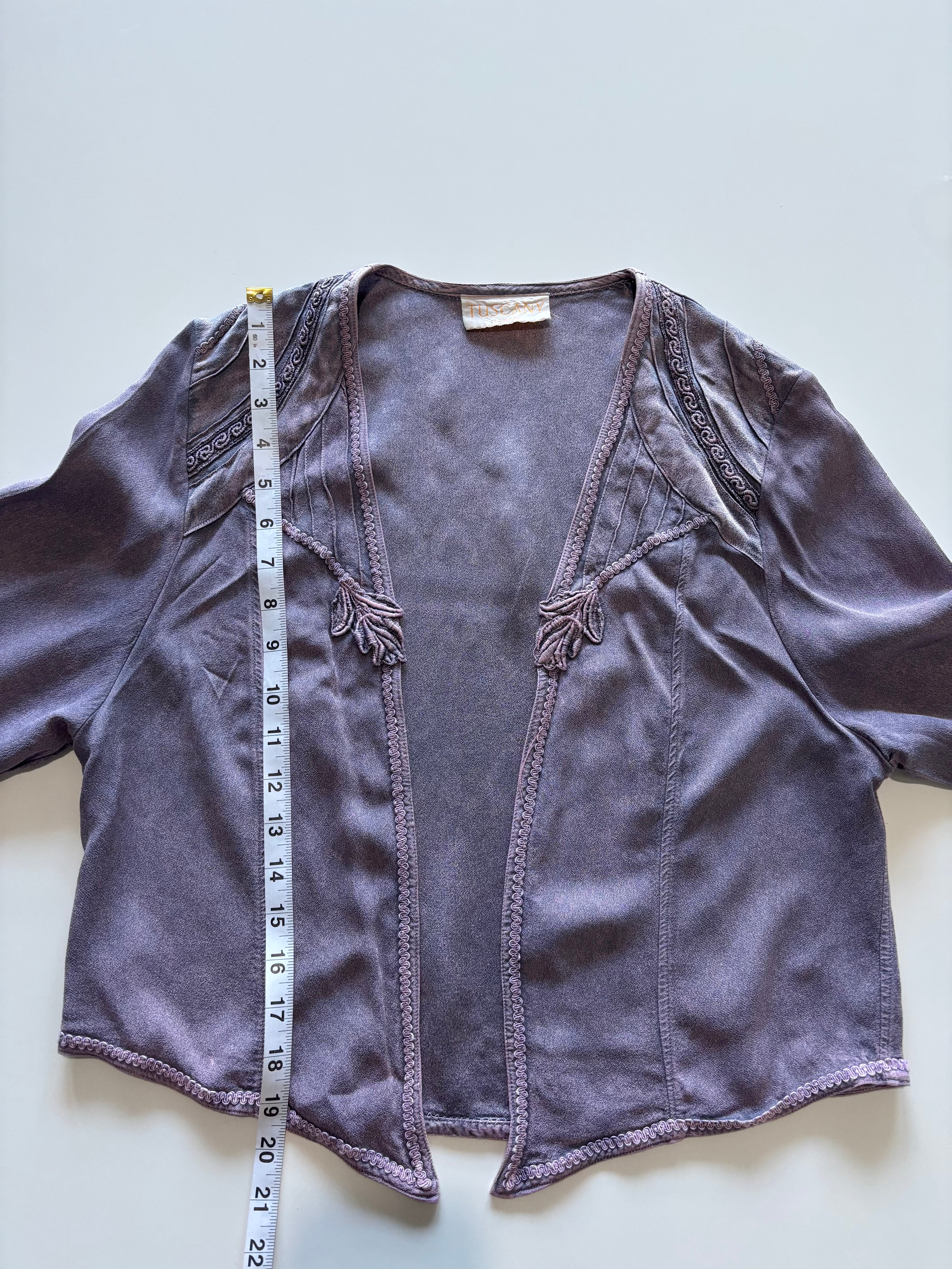 Vintage Lilac Co-Ord Dress & Jacket Set – Romantic Maxi Dress & Bolero UK 10–12