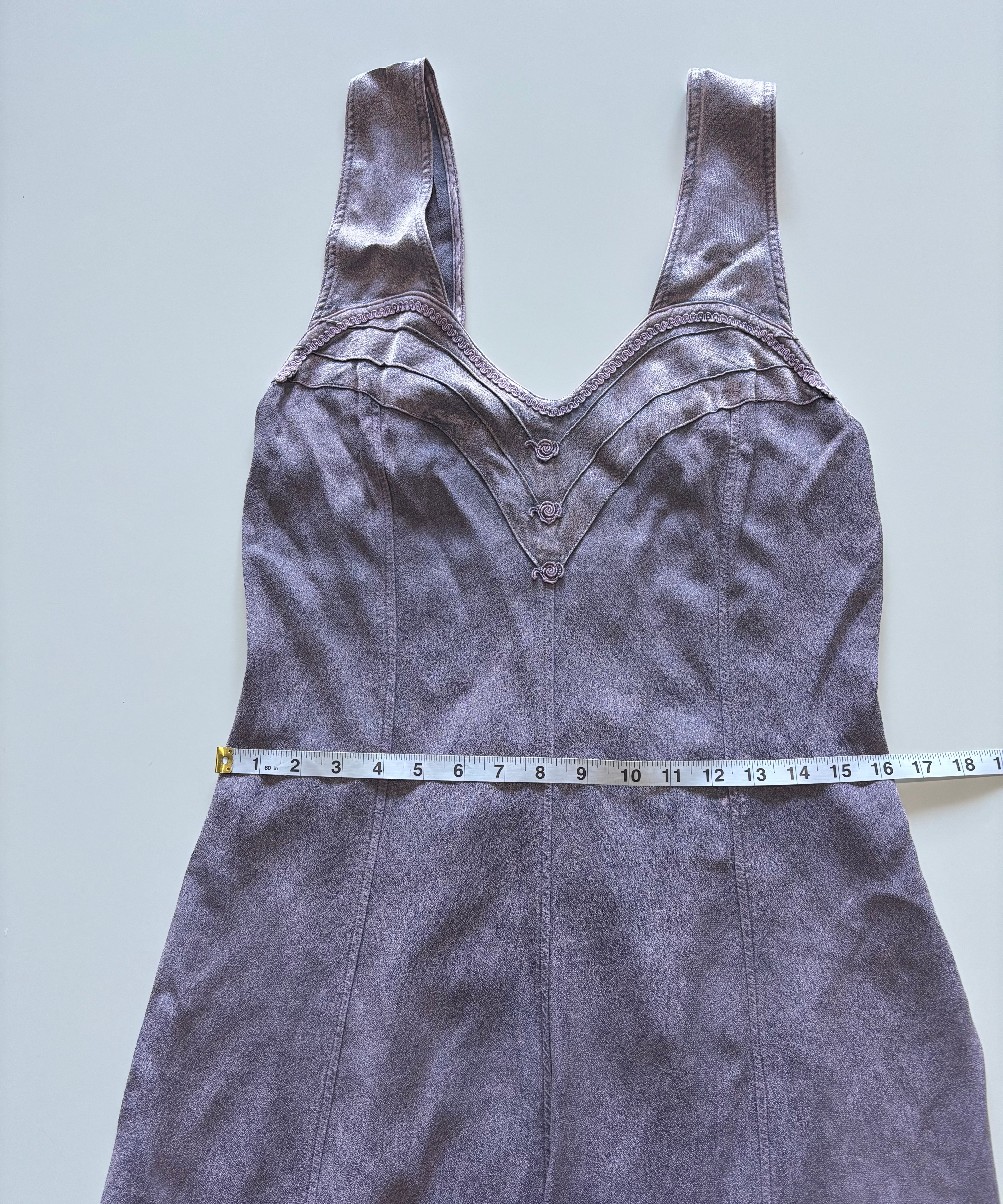 Vintage Lilac Co-Ord Dress & Jacket Set – Romantic Maxi Dress & Bolero UK 10–12