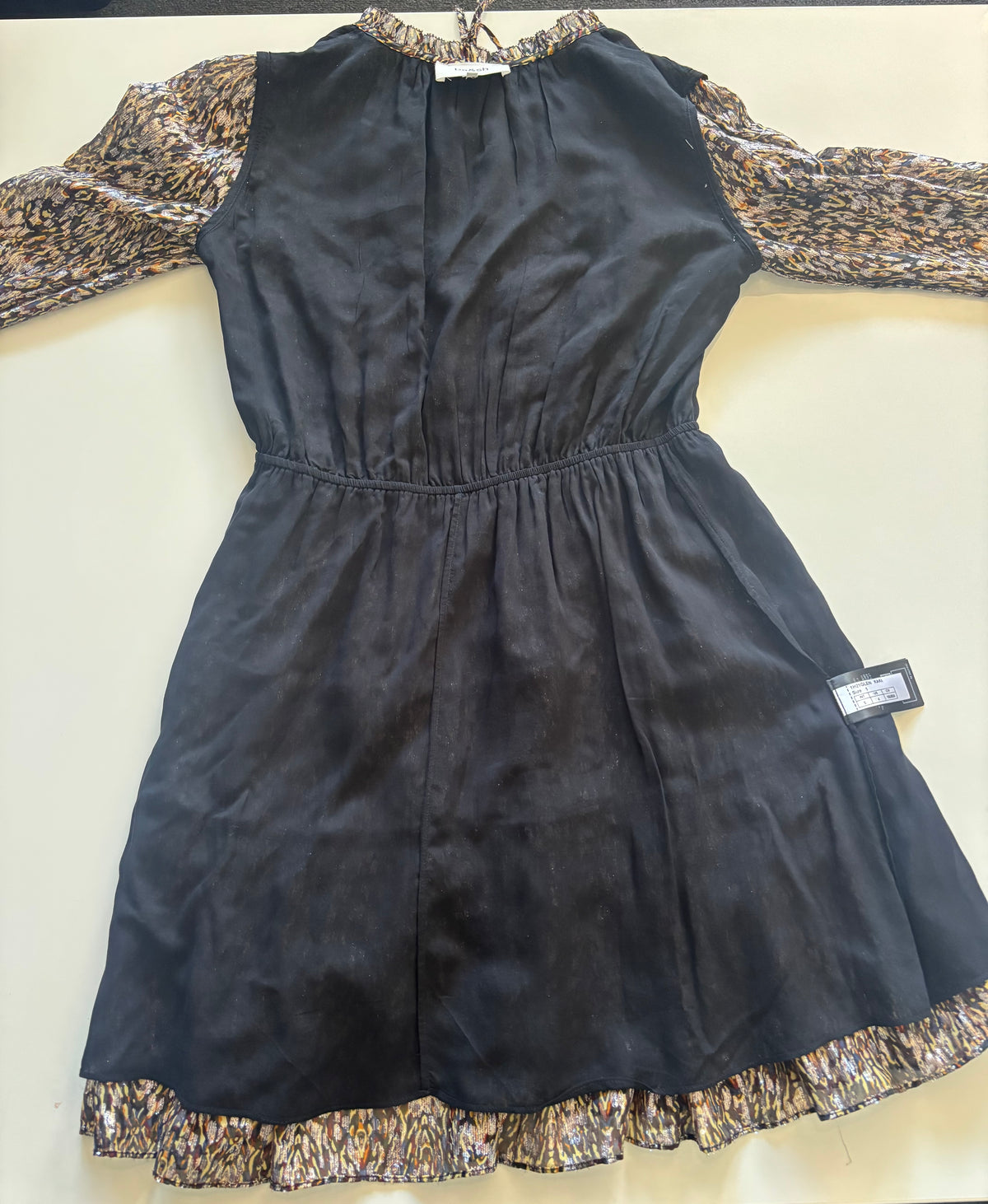 ba&sh Metallic Kaki Mini Dress – Size 1 / UK 8