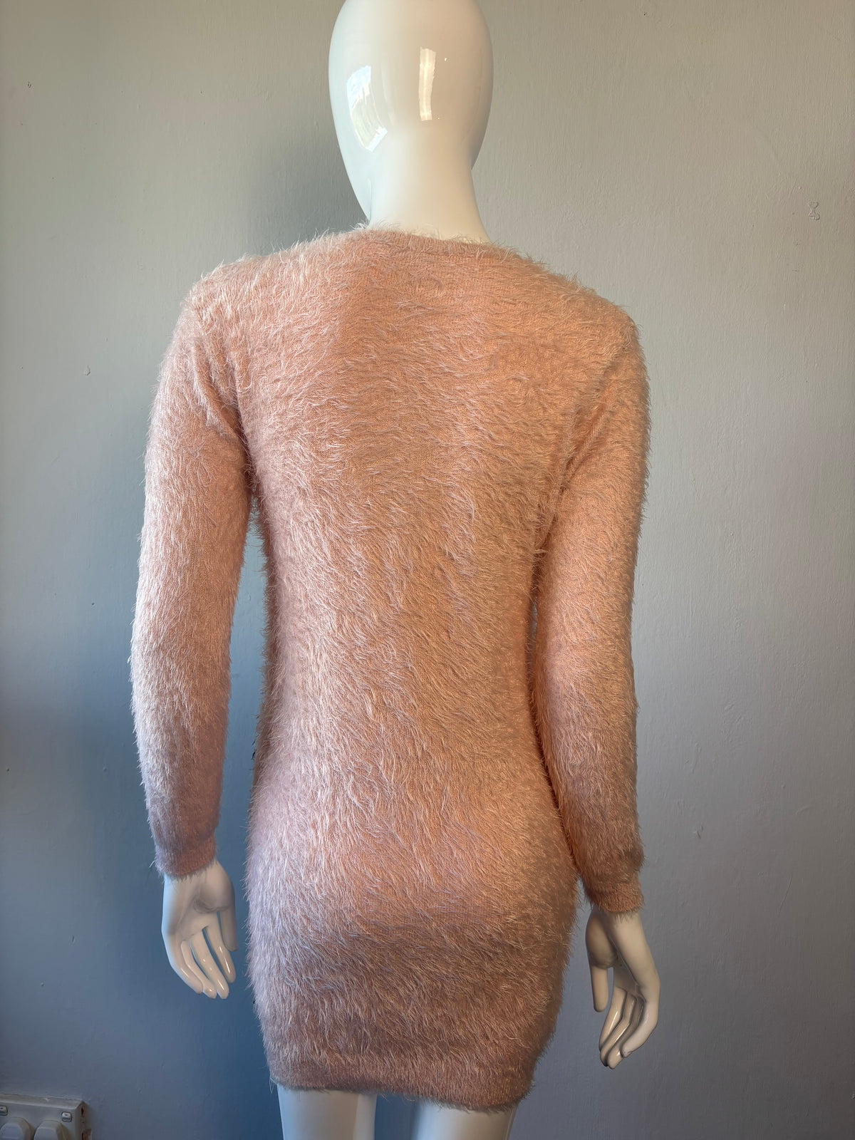Little Marc Jacobs Pink Swan Fluffy Jumper Dress | Age 12