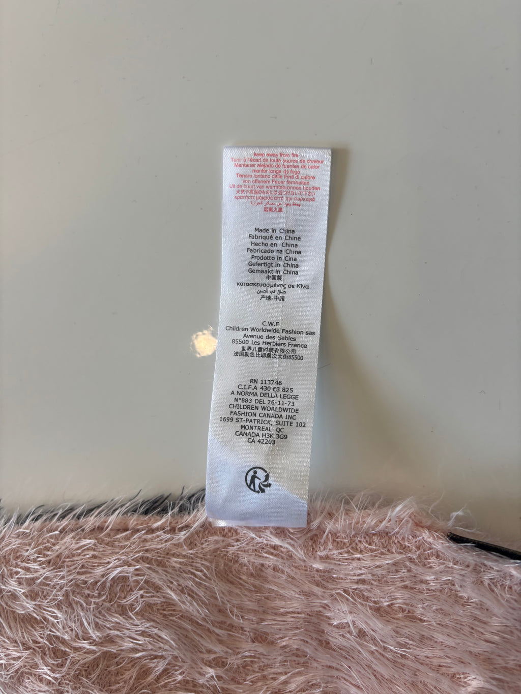 Little Marc Jacobs Pink Swan Fluffy Jumper Dress | Age 12