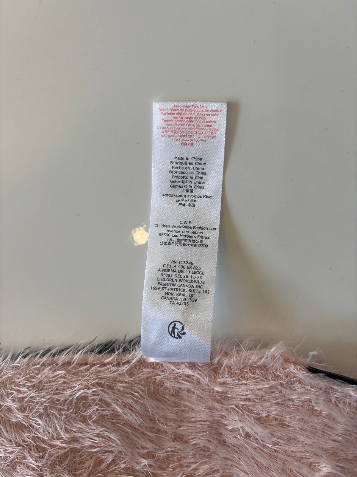 Little Marc Jacobs Pink Swan Fluffy Jumper Dress | Age 12