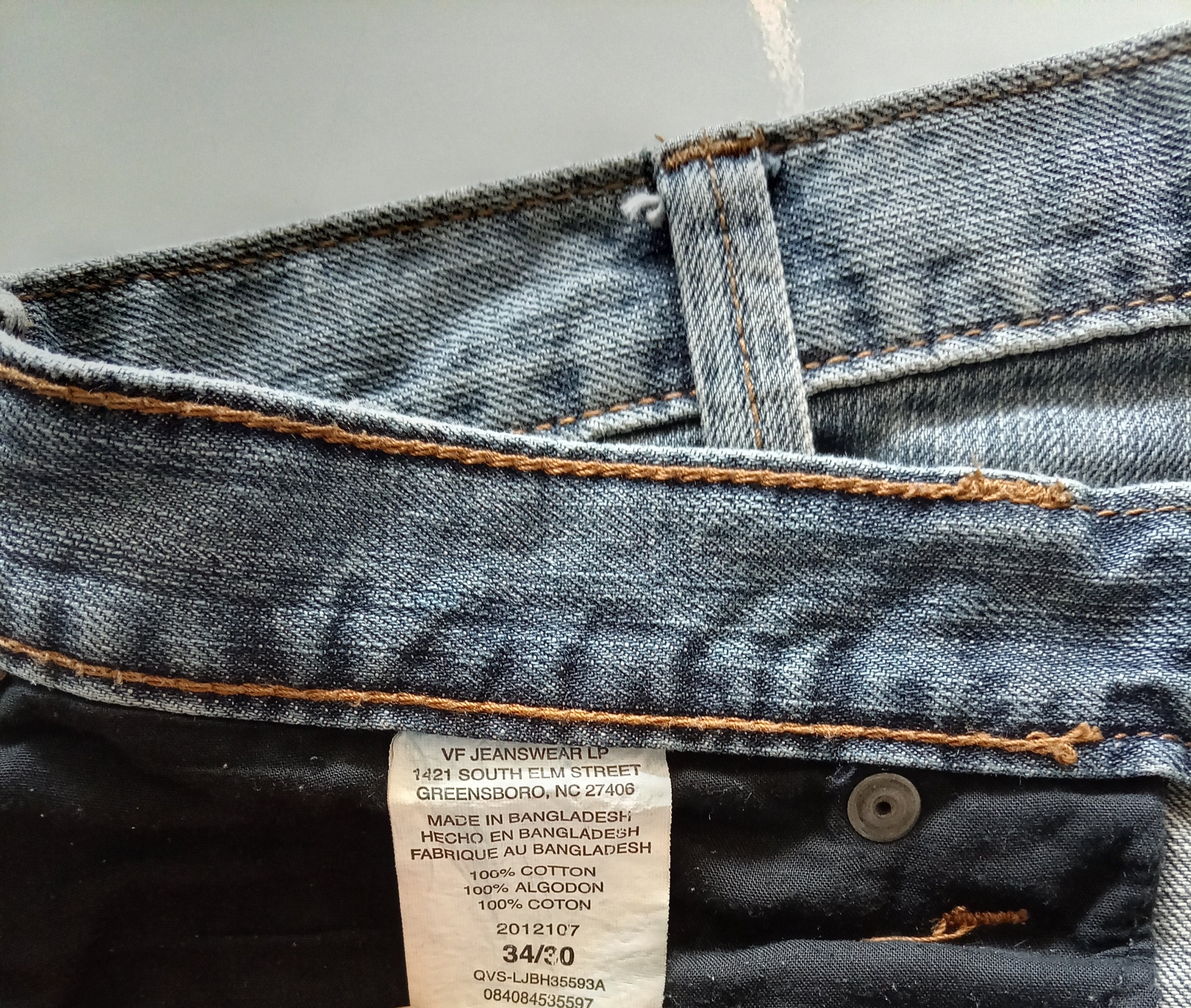 Lee Straight Leg Jeans – Faded Blue (W34 L30)