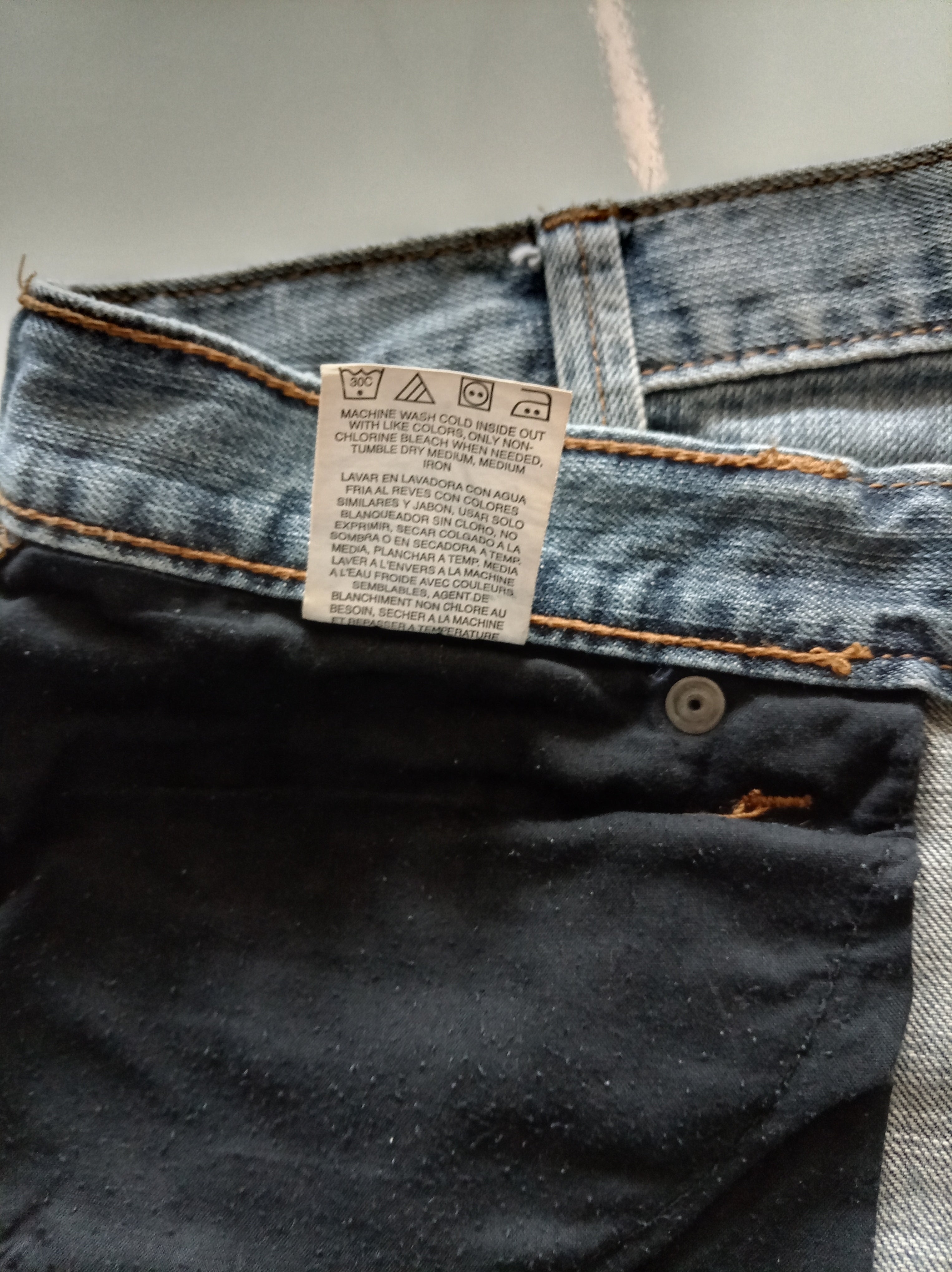 Lee Straight Leg Jeans – Faded Blue (W34 L30)